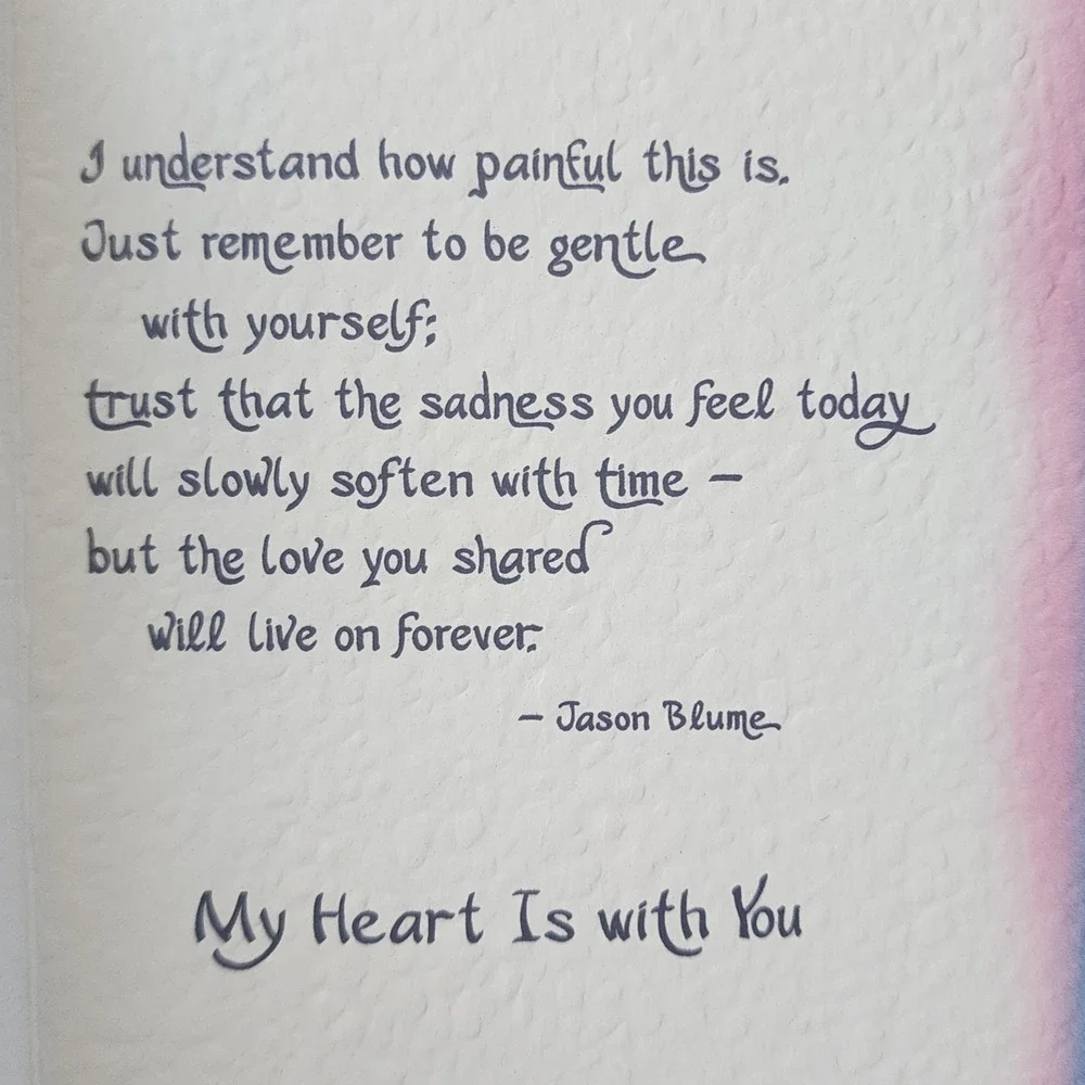 Blue Mountain Arts Sympathy Greeting Card Jason Blume Forever In Our Hearts
